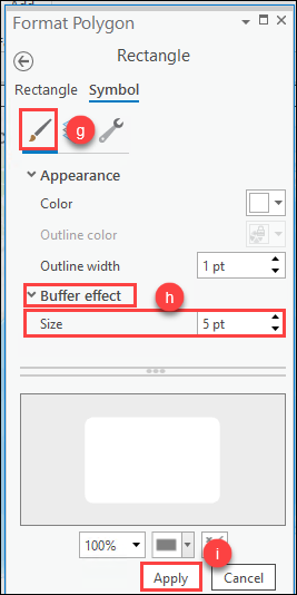 The expanded Buffer effect pane.