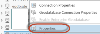 accessing the Properties dialog
