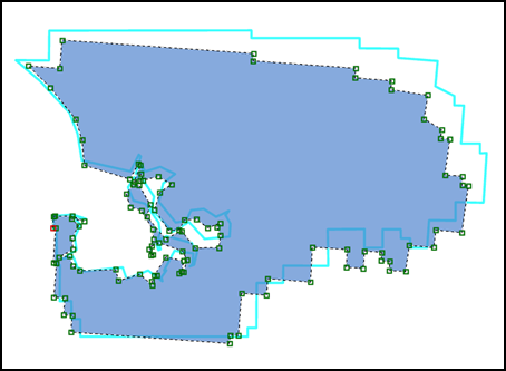 Editing the vertices of a polygon moves the entire feature in ArcGIS Pro.