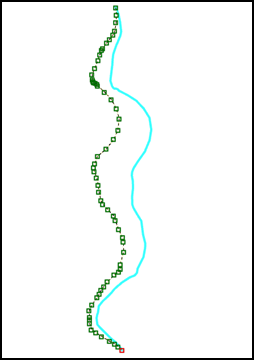 Editing the vertices of a line moves the entire feature in ArcGIS Pro.