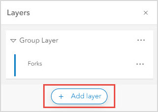 The Add layer option in the Layers pane.