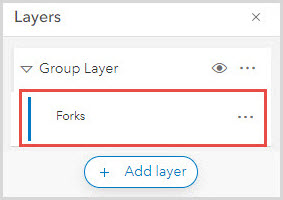 The sublayer Forks under Group Layer.