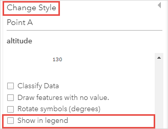 Uncheck the 'Show in legend' check box in the Change Style pane.