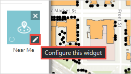 The Widget tab with the Configure this widget parameters.