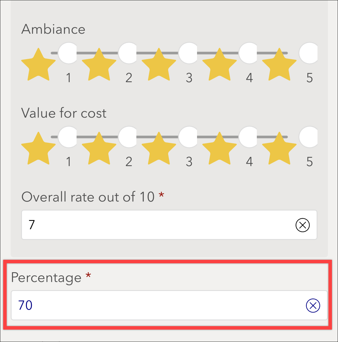 ArcGIS Survey123 survey form displaying question with predefined calculation.