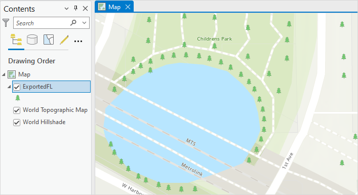 The symbology of the feature layer in ArcGIS Pro identical with the symbology of the hosted feature layer in ArcGIS Online.