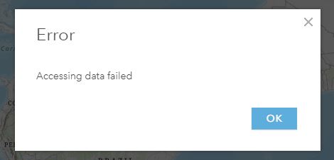 Error: Accessing data failed