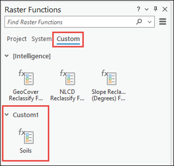 Raster functions are operations that apply processing directly to the pixels of imagery and raster datasets, as opposed to geoprocessing tools, which write out a new raster to disk.