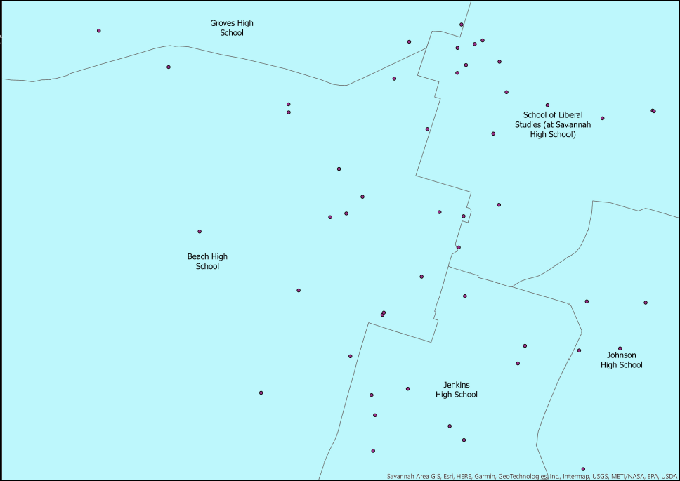 The layout in the printed file which does not match the layout in ArcGIS Pro.