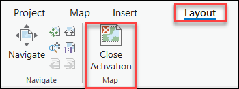 The Close Activation button.