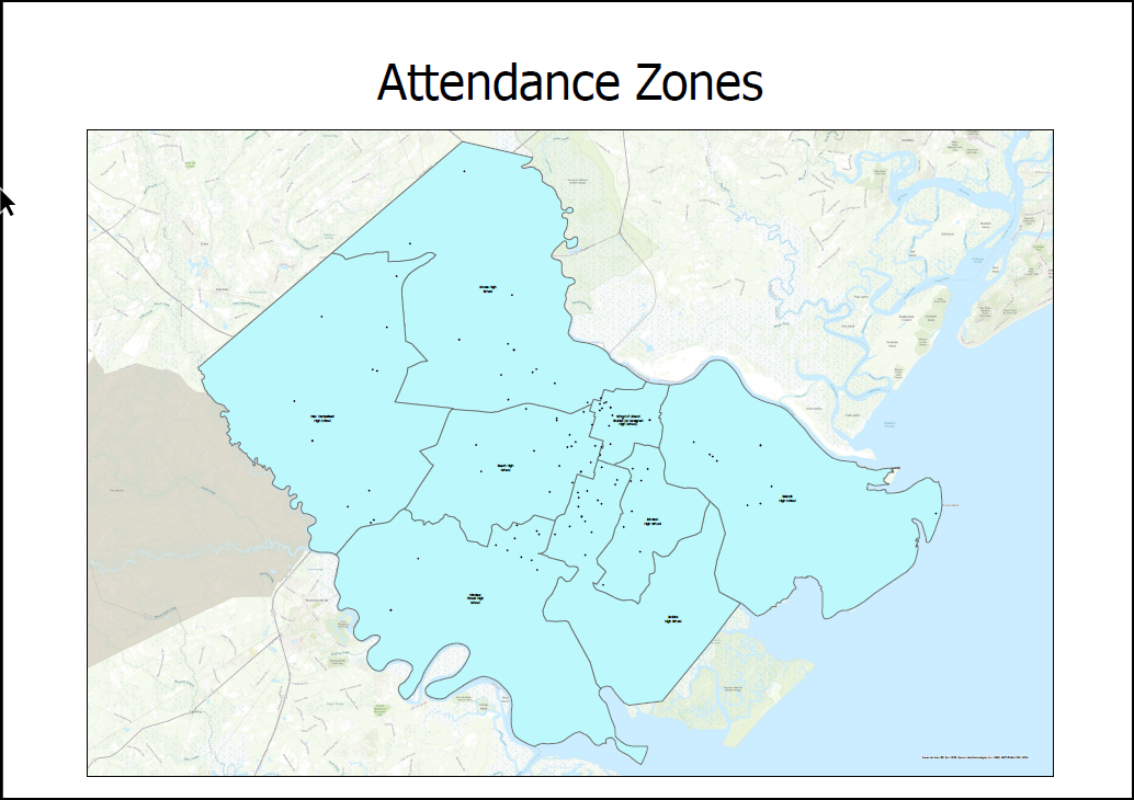 The layout in the printed file match the layout in ArcGIS Pro.