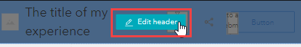 The Edit header button.