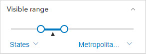 The visibility range not set to the maximum and minimum zoom level.