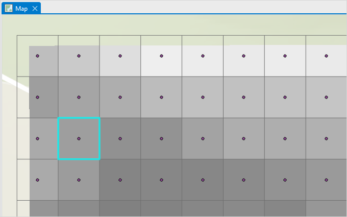 Each of the pixel of the raster layer are overlaid by the polygon layer in ArcGIS Pro.