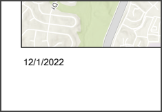 The printed map from ArcGIS online follows the US date format