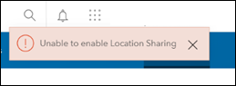 Error message in Portal for ArcGIS.