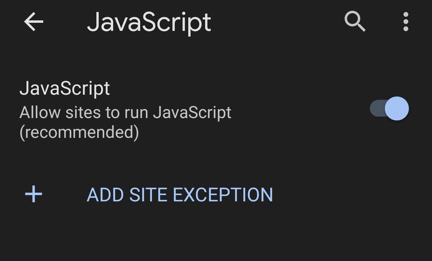 Allow sites to run JavaScript in Chrome