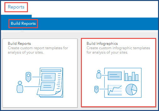 The Build Reports and the Build Infographics options