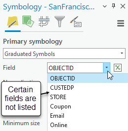 The Symbology pane of a layer in ArcGIS Pro.