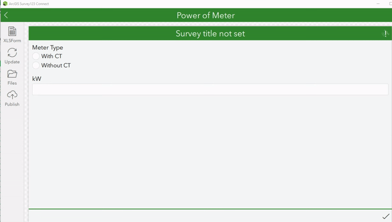 Multiple answers for kW using multiple formulas based on the type of meter selected in the survey.