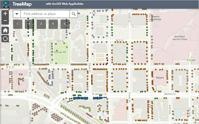 Different symbols color of the hosted feature layer in ArcGIS Web AppBuilder.