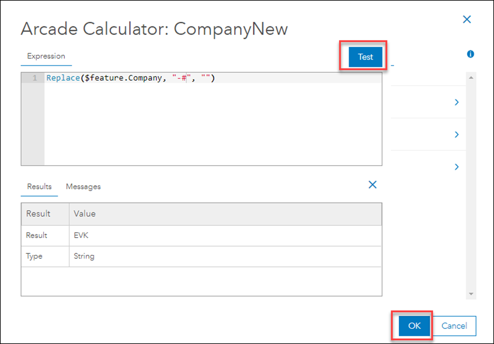 Expression to remove specific trailing characters in Arcade Calculator dialog box