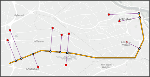 How To: Create Connection Lines Between Points And A Line In ArcGIS Pro