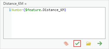 The Arcade expression configured in the expression box.