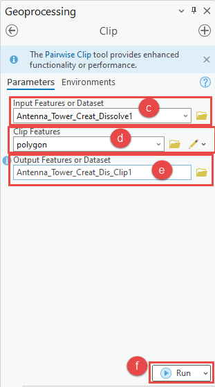 The Clip tool to be configured