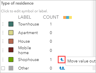 The 'Move value out' button next to the label.
