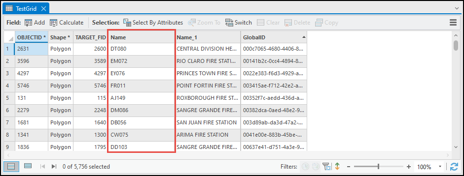 The attribute table in ArcGIS Pro