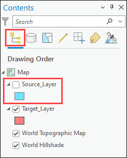 Image of the unselected layer in the Contents pane.