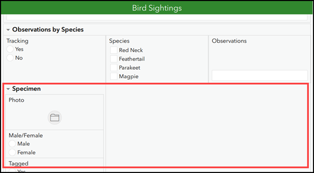 The nested repeat not spanning the full width of the survey and leaving a blank space