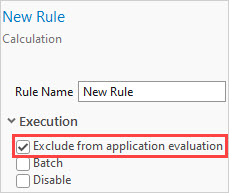 The New Rule pane in ArcGIS Pro.