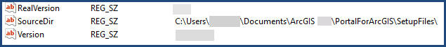 The Portal for ArcGIS file path in the Data column of the SourceDir property