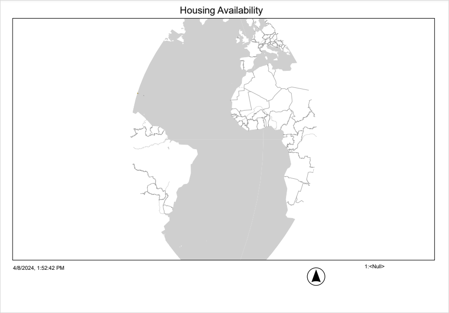 Print template displaying a blank globe.