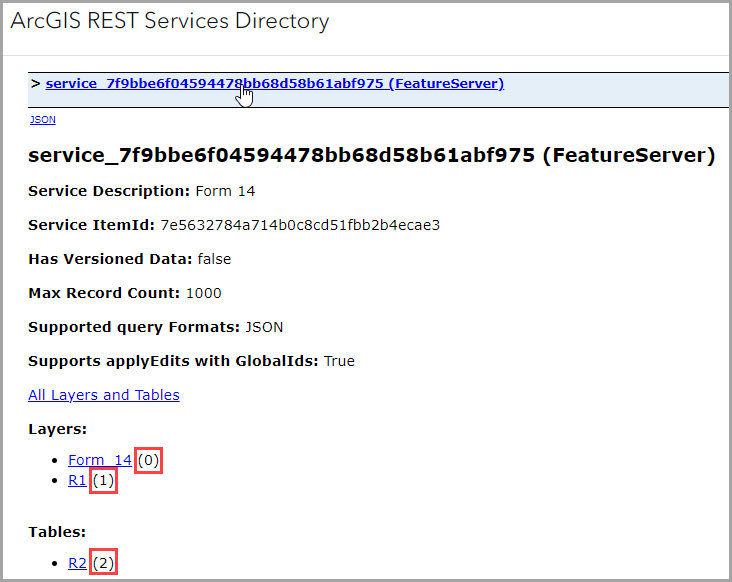 The ArcGIS REST Services Directory